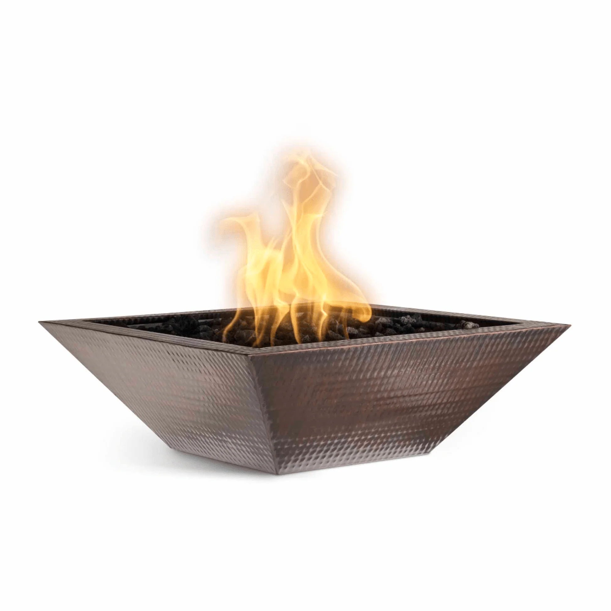 Maya 36" Hammered Copper Fire Bowl