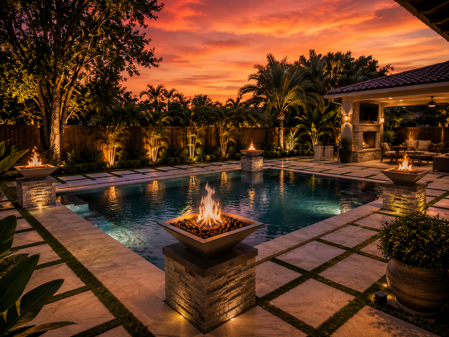 Maya 30" Natural Gray Concrete Fire Bowl