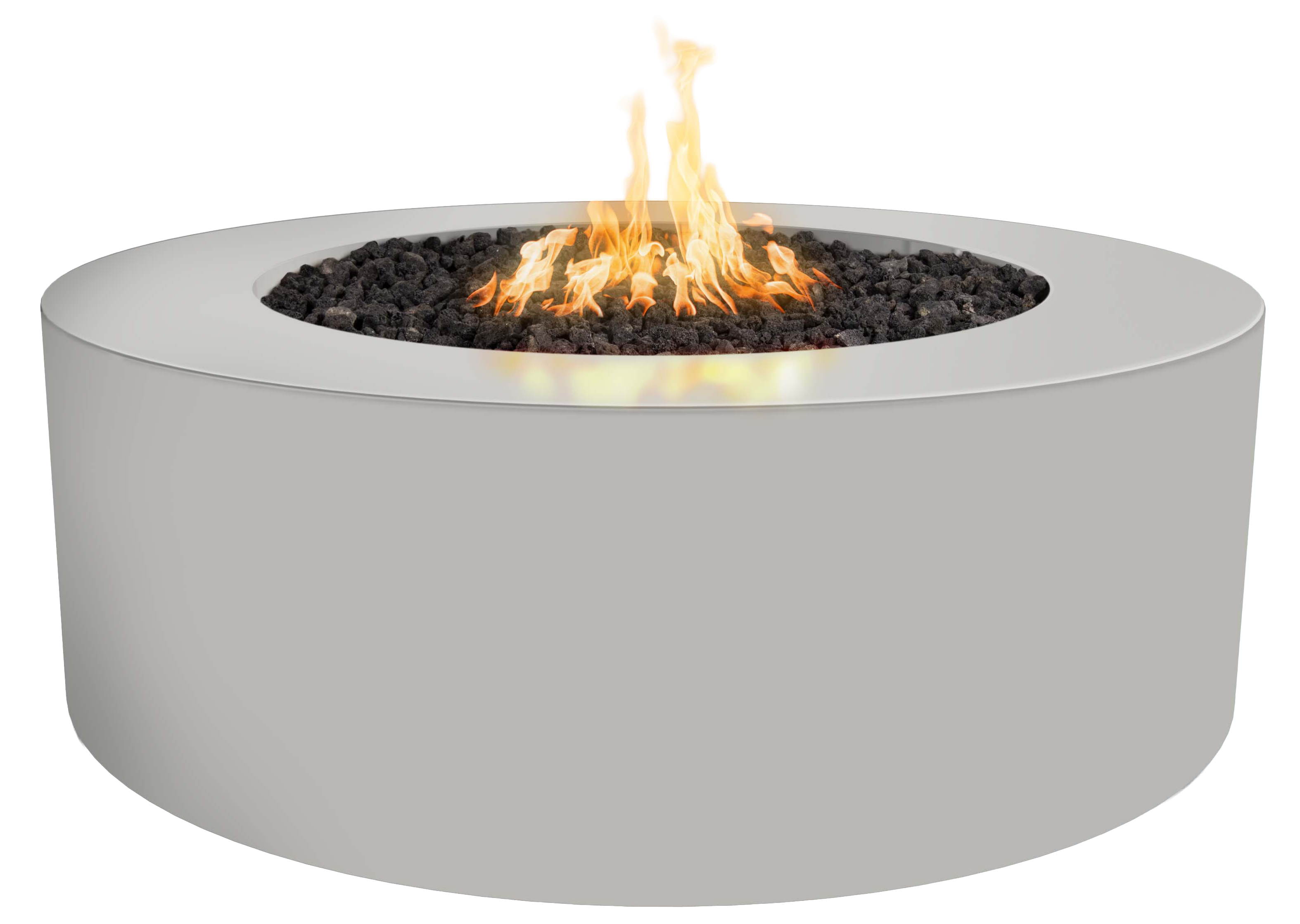 Unity 48" Pewter Powder-Coated Steel Fire Pit