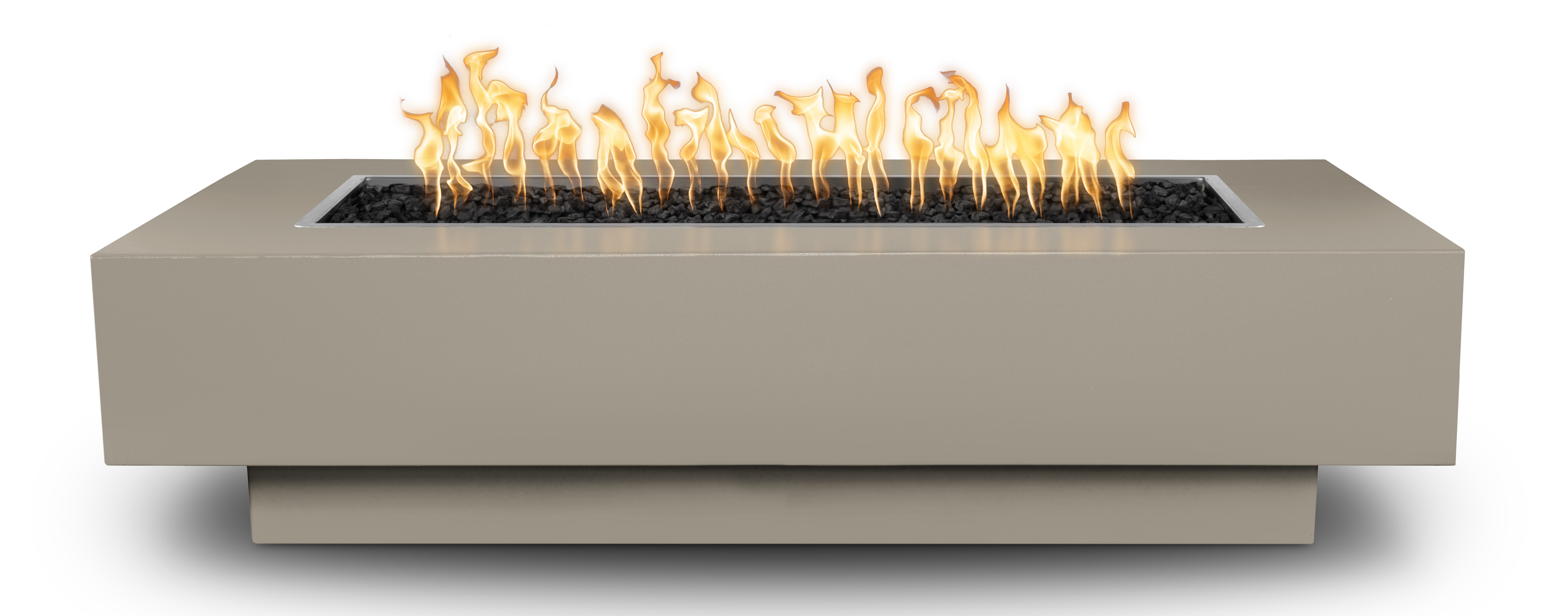Coronado 84" Pewter Powder-Coated Steel Fire Pit